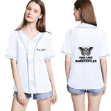 Harry Styles Baseball Jersey Cardigan Short Sleeve