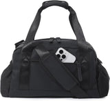 Small Gym Bag for Women, Mini Crossbody Gym Duffle Bag with Wet Compartment, Carry on Gym Tote Bag for Workout Dance Sport Travel (Mini-Beige)