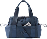 Small Gym Bag for Women, Mini Crossbody Gym Duffle Bag with Wet Compartment, Carry on Gym Tote Bag for Workout Dance Sport Travel (Mini-Beige)