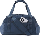 Small Gym Bag for Women, Mini Crossbody Gym Duffle Bag with Wet Compartment, Carry on Gym Tote Bag for Workout Dance Sport Travel (Mini-Beige)