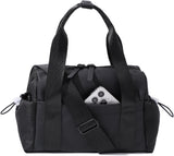 Small Gym Bag for Women, Mini Crossbody Gym Duffle Bag with Wet Compartment, Carry on Gym Tote Bag for Workout Dance Sport Travel (Mini-Beige)