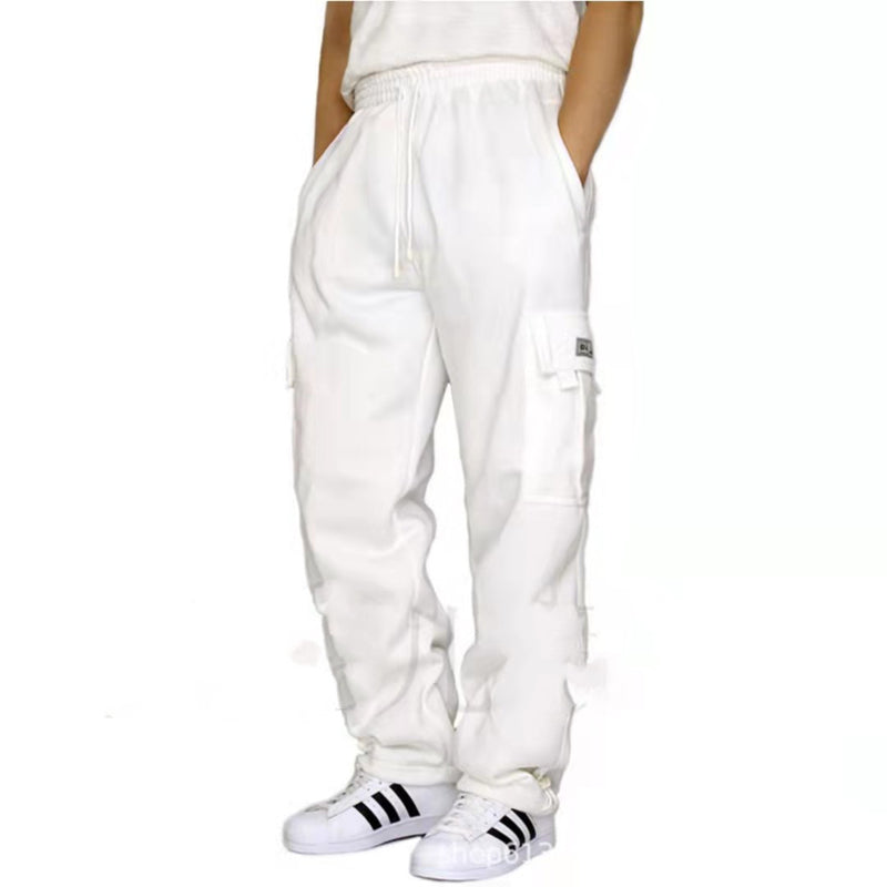 Men Pants Sweatpants Stretch Elastic Waist Jogger Sports