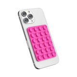 2CPS Suction Phone Case Adhesive Mount Silicon Sticky Phone Grip Hands-Free Mirror Shower Mobile Holder Accessories for Selfies and Videos