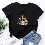 Letter T-shirt Loose Cotton Short-sleeved Men And Women