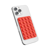 2CPS Suction Phone Case Adhesive Mount Silicon Sticky Phone Grip Hands-Free Mirror Shower Mobile Holder Accessories for Selfies and Videos