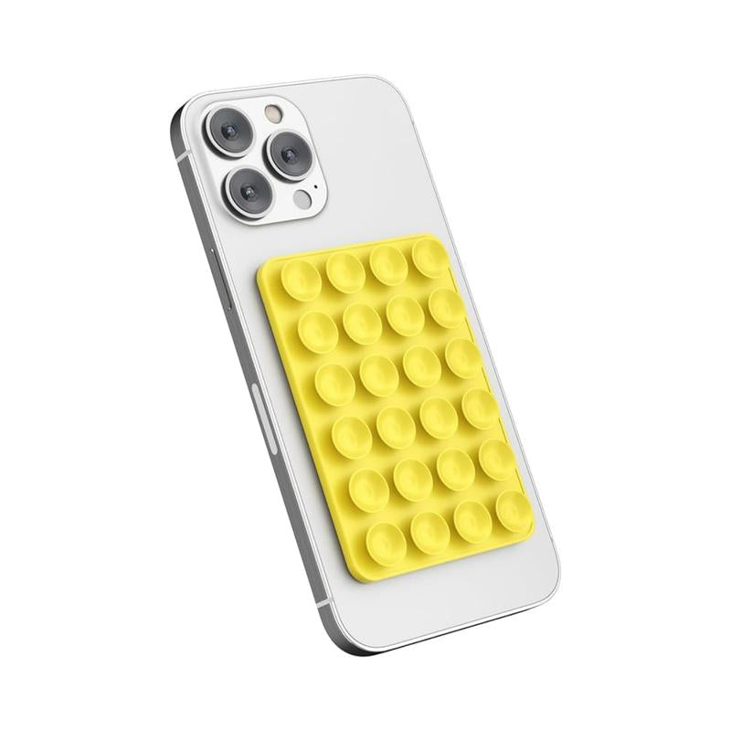 2CPS Suction Phone Case Adhesive Mount Silicon Sticky Phone Grip Hands-Free Mirror Shower Mobile Holder Accessories for Selfies and Videos